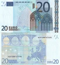 Фотография Деньги Купюры Евро