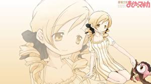 Обои для рабочего стола Волшебница Мадока Магика Аниме