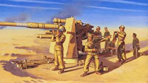 Картинки Рисованные Пушки Армия
