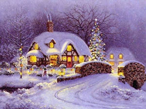 Обои Картина Thomas Kinkade