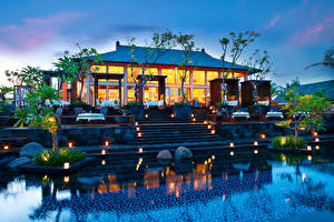 Картинка Курорты Плавательный бассейн Курорты Бали город
