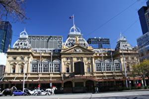 Обои Австралия Небо Мельбурн Princess Theatre Города