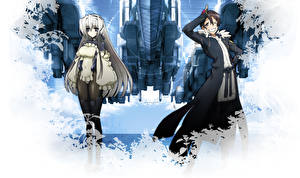 Обои Kyoukai Senjou no Horizon Аниме