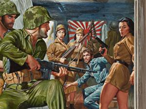 Обои для рабочего стола Картина Mort Kunstler