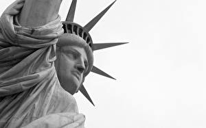 Фото Америка Статуя свободы город
