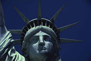 Картинки Штаты Статуя свободы город