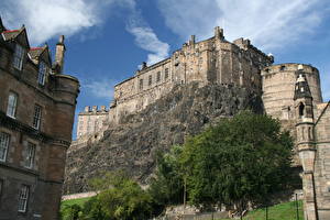 Картинка Замки Эдинбург Шотландия