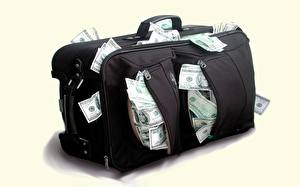 Фотографии Деньги Доллары Сумка