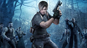Обои для рабочего стола Resident Evil Resident Evil 4 компьютерная игра