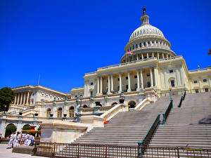 Картинки Штаты Вашингтон город Capitol Building город