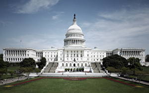 Фото США Вашингтон город Capitol Building Города