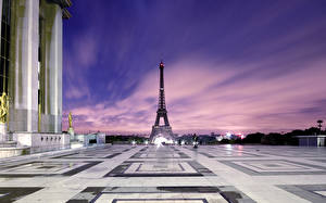 Обои Франция Эйфелева башня Париже