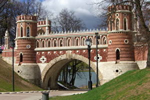 Картинки Санкт-Петербург Фигурный мост в Царицыно