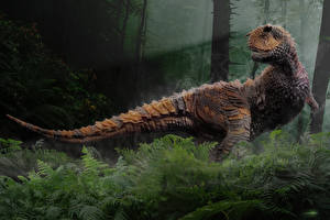 Фото Древние животные Динозавры Carnotaurus животное