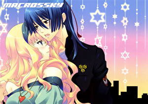 Обои Macross Frontier Девушки