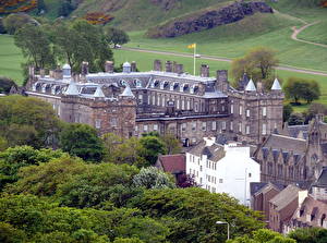 Картинка Замок Эдинбург Шотландия Palace of Holyrood House