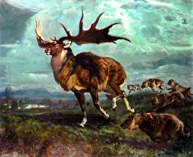 Картинка Древние животные Giant elk