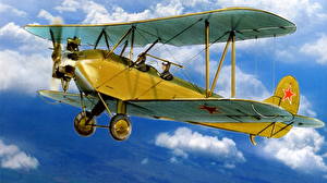 Обои Самолеты Рисованные Старинные Авиация