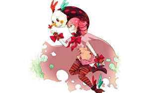 Картинка Волшебница Мадока Магика Аниме Девушки