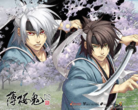 Картинка Hakuouki Парни Okita Souji