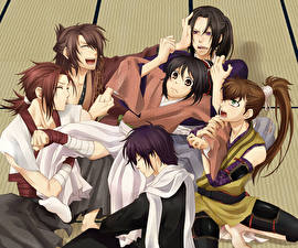 Картинки Сказание о демонах сакуры Подросток Shinsengumi