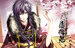 Обои Hakuouki Парни Saitou Hajime