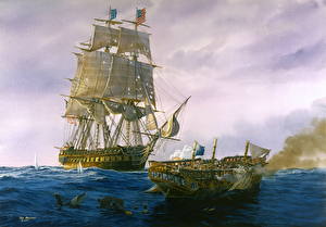 Обои Корабли Рисованные Парусные A Perfect Wreck