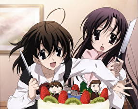 Картинки School Days Девушки