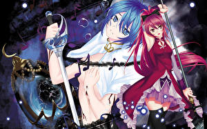 Обои Волшебница Мадока Магика Аниме Девушки