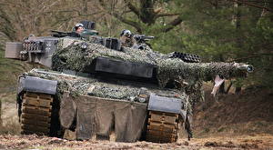 Картинки Танк Леопард 2 Камуфляж Leopard 2