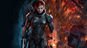 Фото Mass Effect Mass Effect 3 Игры Девушки