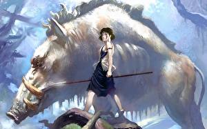 Фотографии Princess Mononoke Аниме Девушки