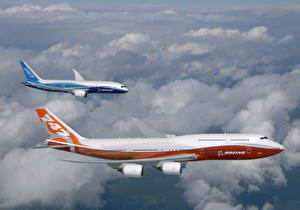 Обои Самолеты Пассажирские Самолеты Boeing Boeing-747, Boeing-787 Авиация