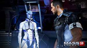 Картинка Mass Effect Mass Effect 3 компьютерная игра Фэнтези Девушки