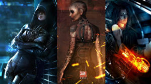 Фотографии Mass Effect Mass Effect 3 Фэнтези Девушки