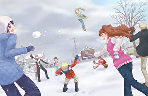 Картинки Shin Megami Tensei Shin Megami Tensei 4 компьютерная игра Девушки