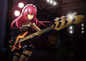 Обои Vocaloid Гитары Аниме Девушки