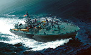 Картинка Рисованные Корабль военные
