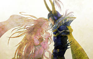 Обои для рабочего стола Final Fantasy Final Fantasy: Dissidia компьютерная игра Фэнтези Девушки