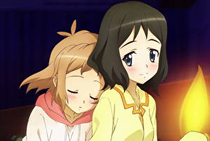 Картинки Senki Zesshou Symphogear Аниме Девушки