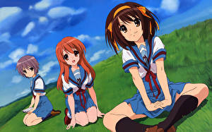 Фотографии The Melancholy of Haruhi Suzumiya Девушки