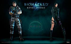 Обои Resident Evil компьютерная игра Девушки