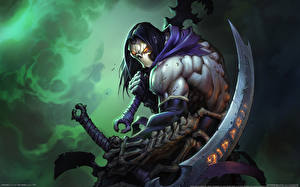 Картинки Darksiders Darksiders II Нежить Воители Коса (оружие) Игры