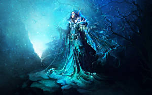 Обои WoW компьютерная игра Фэнтези Девушки