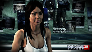 Фотографии Mass Effect Mass Effect 3 Игры Девушки