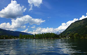 Фотографии Озеро Австрия Zeller See Природа