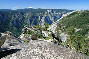 Фото Парки Штаты Йосемити Калифорния Valley Природа