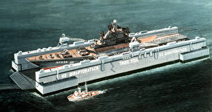 Фотография Рисованные Корабль военные