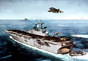 Картинки Рисованные Корабль Авианосец Армия