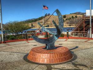 Фотографии Скульптуры Мичиган солнечные часы город